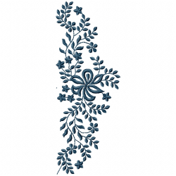 Flowers And Tree Embroidery Design 10